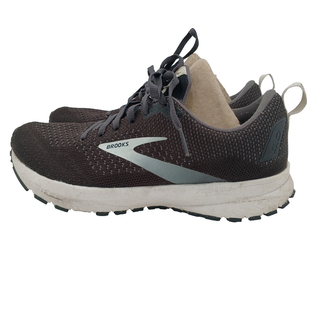 BROOKS WOMENS 120337 1B 063 REVEL 4‎ CUSHION RUNNING SHOES BLACK/WHITE SIZE 7.5